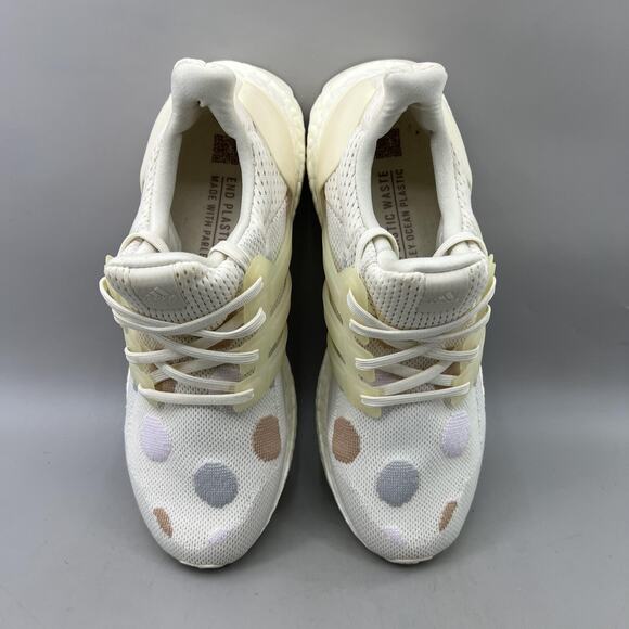 adidas UltraBoost 5.0 DNA Running Shoes Women Size 8 White Polka Dot Sneakers - Picture 5 of 8